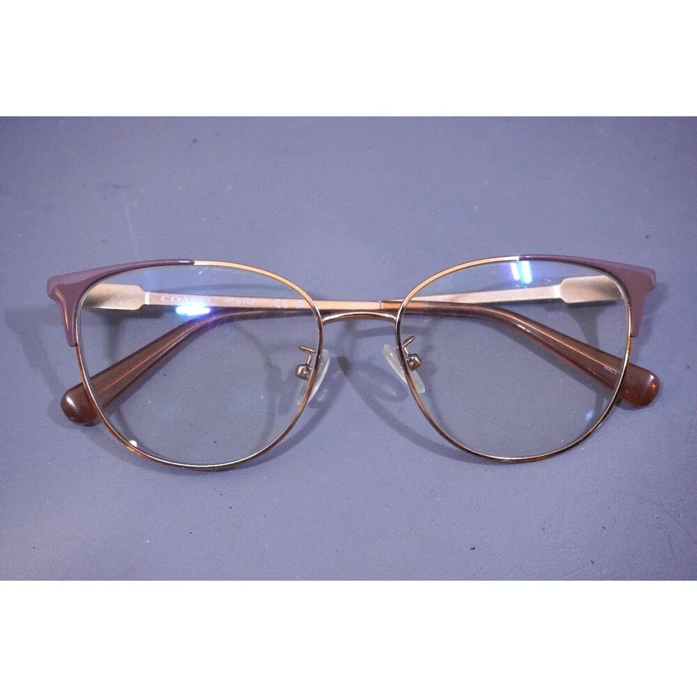 Coach Eyeglasses Frames HC5148 9419 Rose Gold/Light Eggplant Cat Eye 54-17-140